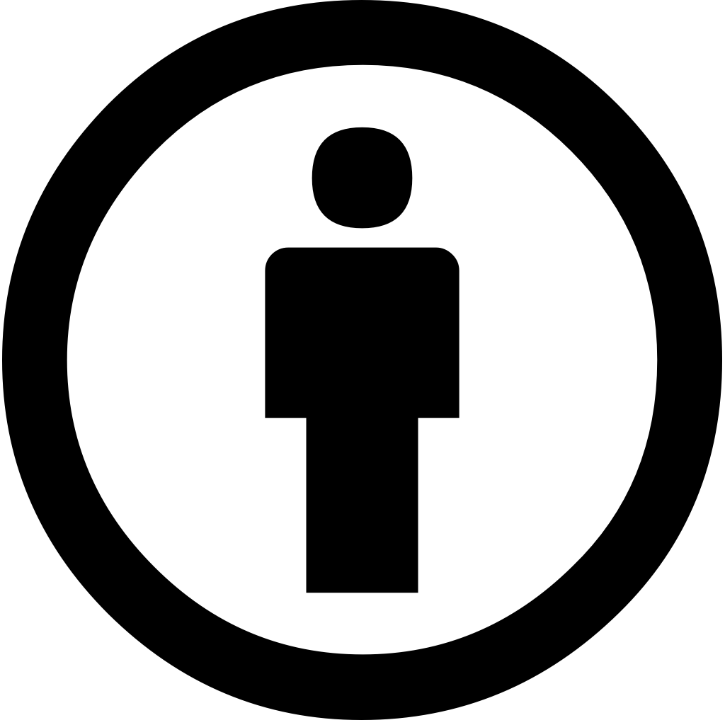 BY-Symbol, Icon von Person im Kreis
