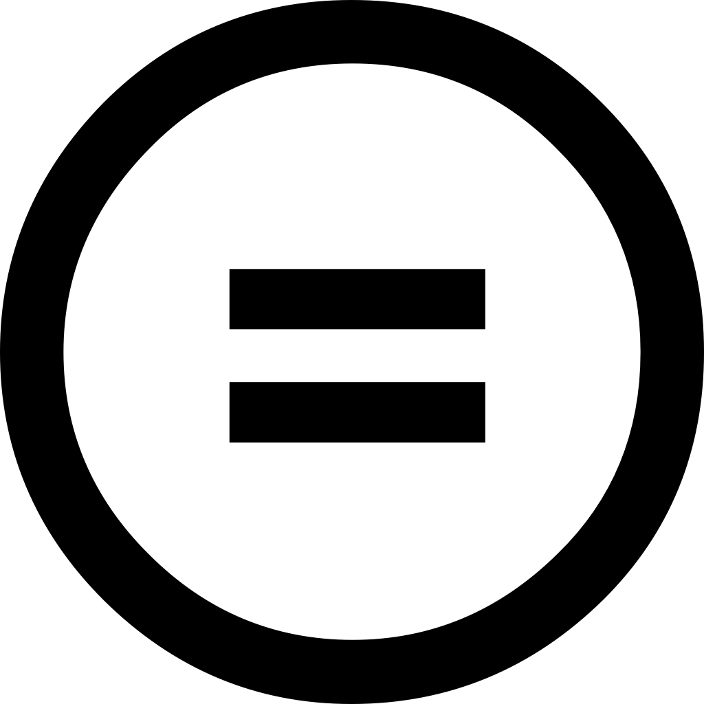 ND-Symbol, Gleichheitszeichen im Kreis