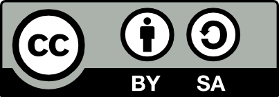 CC BY-SA Lizenz, links CC, danach das BY- und SA-Symbol